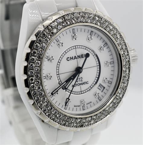 montre chanel occasion j12|Chanel j12 white diamond.